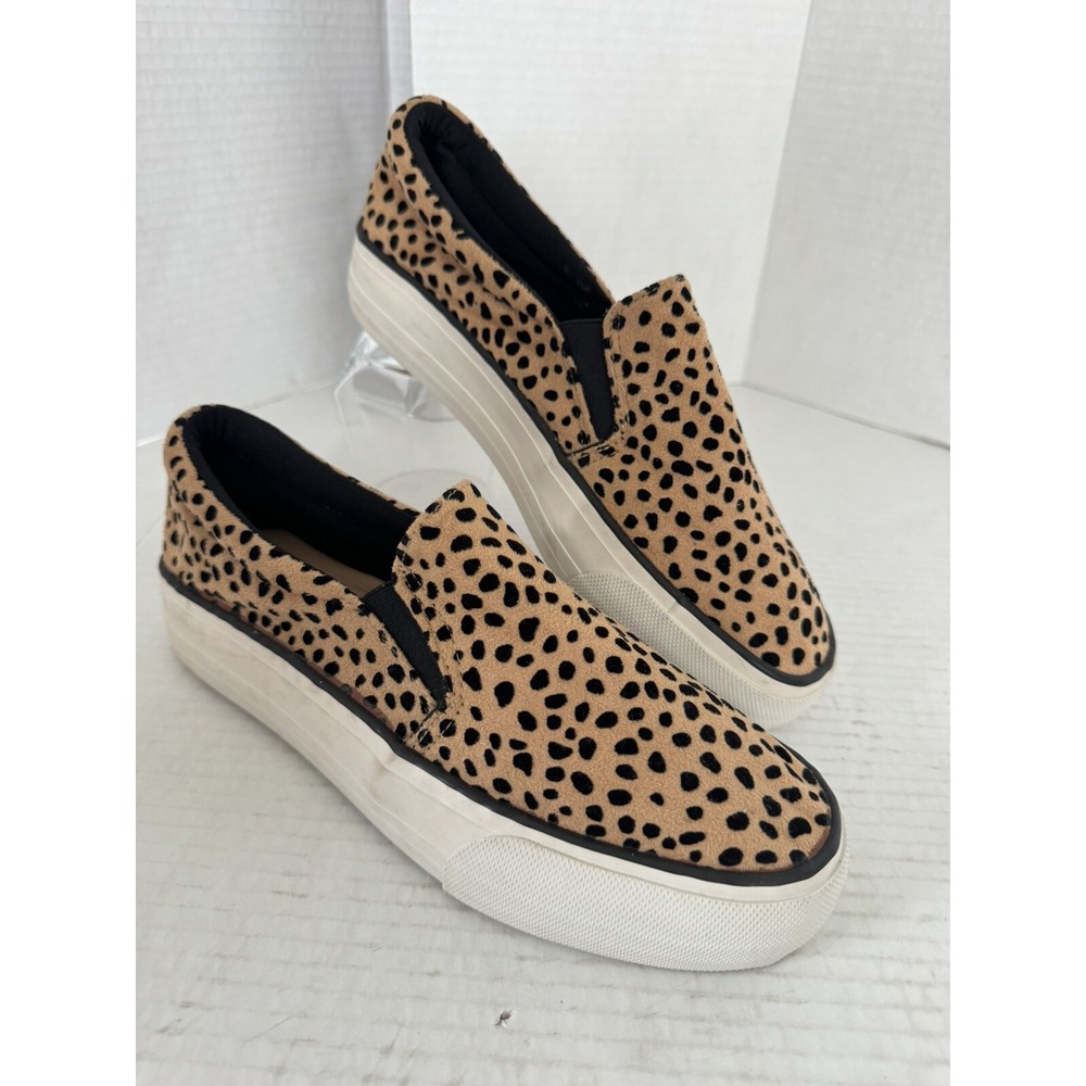 RESTRICTED Sneakers Womens Size 8 CHEETAH PRINT CHUNKY SLIP ON